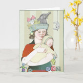 Carte Fête du nouveau-né ou de la mère (Fleur jaune)