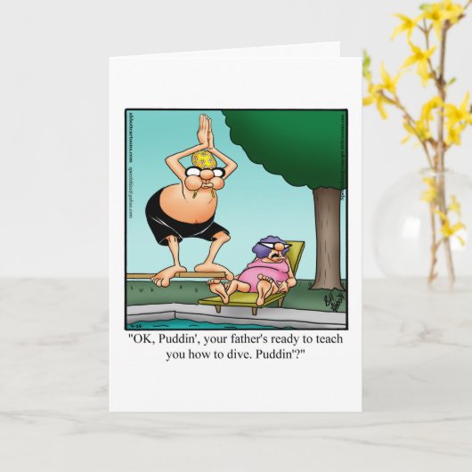 Carte Fête du Père (Fleur jaune)