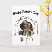 Carte Fête du Père Dentiste (Fleur jaune)