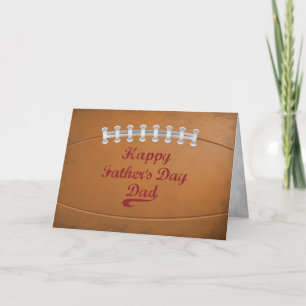 Carte Fête du Père Grand Grunge Football pour le sport