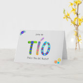 Carte Fête du Père Tío Bold Geometric Boho (Fleur jaune)