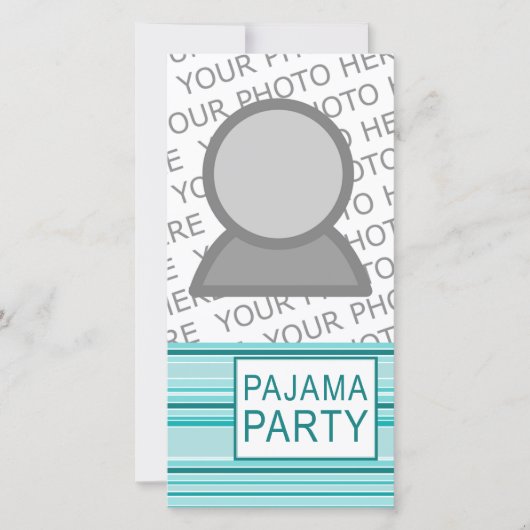 Carte fête du pyjama rayé (Devant)