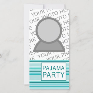 Carte fête du pyjama rayé