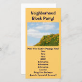 Carte Fête du quartier ! Fêtes d'été Barbeques (Devant / Derrière)