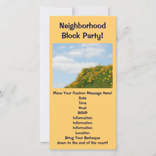 Carte Fête du quartier ! Fêtes d'été Barbeques