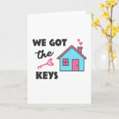 Carte Fête du réchauffement de la maison Nous avons les  (Fleur jaune)