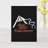 Carte Fête du réchauffement du foyer M & Mme Propriétair (Fleur jaune)