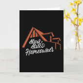 Carte Fête du réchauffement du foyer M & Mme Propriétair (Fleur jaune)