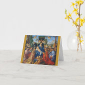 Carte Fête du Rosaire 1506 Albrecht Dürer Carton (Fleur jaune)