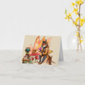 Carte Fête du thé forestier (Fleur jaune)