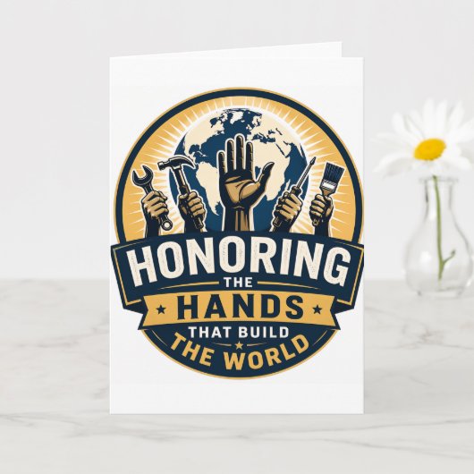 Carte Fête du Travail  (Petite plante)