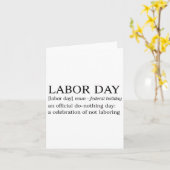 Carte Fête Du Travail _ Célébration De Ne Pas Travailler (Fleur jaune)
