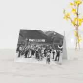 Carte Fête du travail Clowns, 1940 (Fleur jaune)