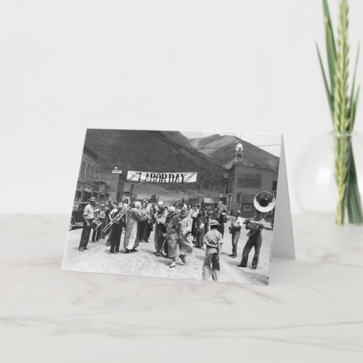 Carte Fête du travail Clowns, 1940 (Devant)