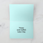 Carte Fête du travail - ne pêchant pas ! (Intérieur)