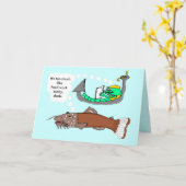 Carte Fête du travail - ne pêchant pas ! (Fleur jaune)