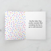 Carte Fête du Travail Scaredy Cat (Intérieur)