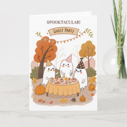 Carte Fête Fantôme Spectaculaire (Devant)
