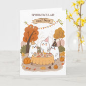 Carte Fête Fantôme Spectaculaire (Fleur jaune)