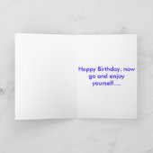 Carte Fête, Joyeux anniversaire (Intérieur)