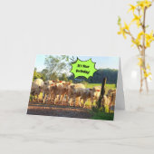 Carte Fête Jusqu'À Ce Que Les Vaches Reviennent À La Mai (Fleur jaune)