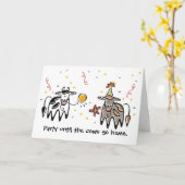 Carte Fête jusqu'à ce que les vaches viennent à la maiso (Fleur jaune)