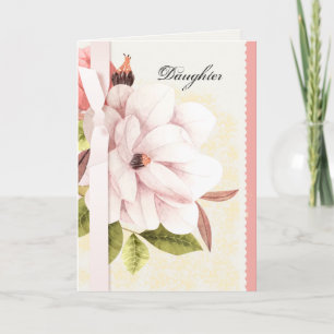 Carte Fête Magnolia Flower pour fille