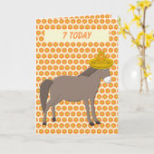 Carte Fête mexicaine de l'âne des morts (Fleur jaune)