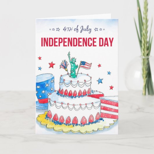 Carte Fête patriotique (Devant)