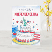 Carte Fête patriotique (Fleur jaune)