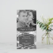 Carte Fête Photo Silver Peace On Earth (Debout devant)