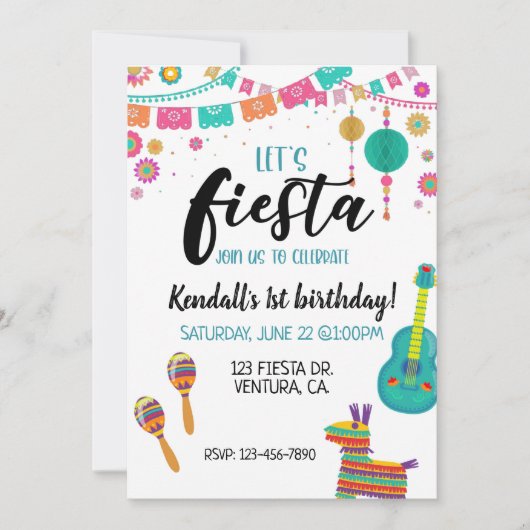 CARTE FÊTE, PREMIER ANNIVERSAIRE, FÊTONS (Devant)