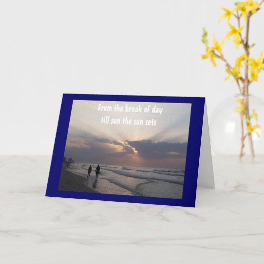 Carte FÊTE, PROFITEZ/JAMAIS REGARDER 40e (Fleur jaune)