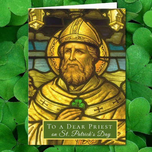 Carte Fête religieuse catholique de la Saint-Patrick Sha
