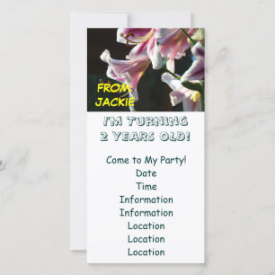 Carte FÊTE SES 2 ANS ! Cartons d'invitation pour anniver