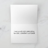 CARTE FÊTE TOUTE LA NUIT POUR "VOUS" (Intérieur)