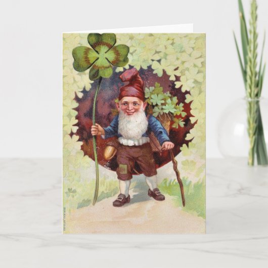 Carte Fête vintage de la St Patrick (Devant)