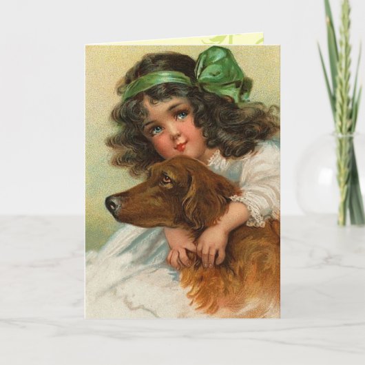 Carte Fête vintage de la St. Patrick (Devant)