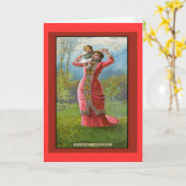 Carte Fête vintage des mères Heures ensoleillées (Fleur jaune)