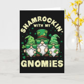 Carte Fêter la Saint-Patrick avec mes gnomes à moi (Fleur jaune)