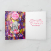 Carte Fêter le 1er anniversaire de Notre Petite Fille ! (Intérieur)