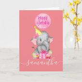 Carte Fêter le 1er anniversaire de Notre Petite Fille ! (Fleur jaune)