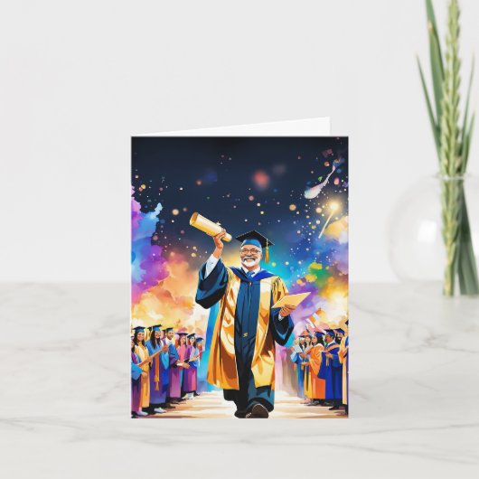 Carte Fêter les jalons : Bravo à votre réussite (Devant)