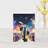 Carte Fêter les jalons : Bravo à votre réussite (Fleur jaune)