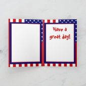 Carte Fêter l'indépendance (Intérieur)