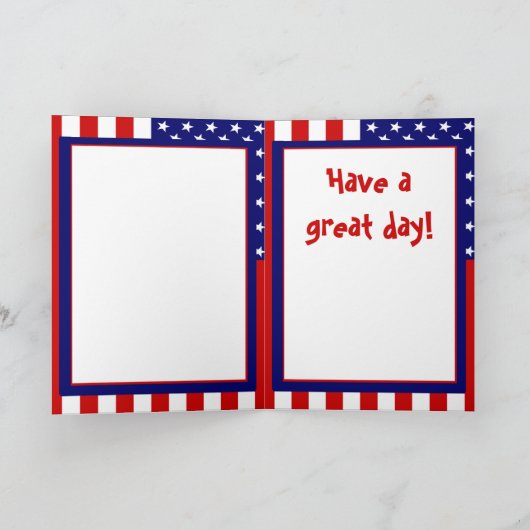 Carte Fêter l'indépendance (Intérieur)