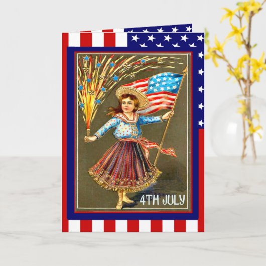 Carte Fêter l'indépendance (Fleur jaune)