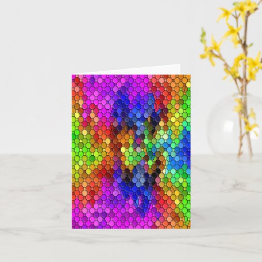 Carte Fêtes..... (Fleur jaune)