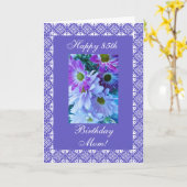 Carte Fêtes d'anniversaire de la mère (Fleur jaune)