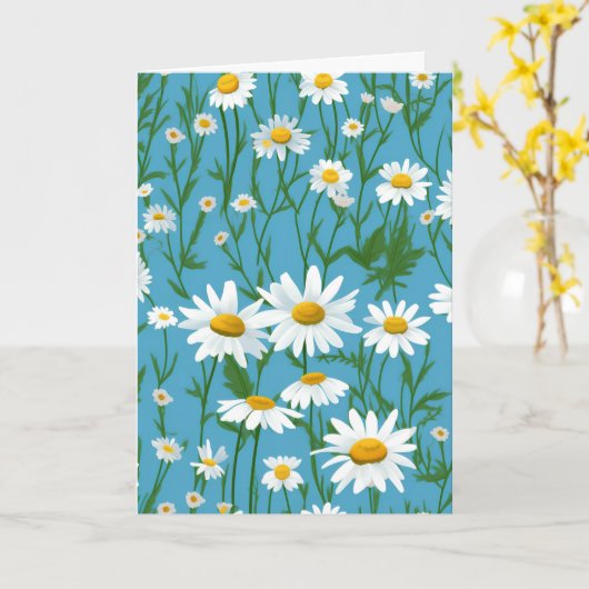 Carte Fêtes d'anniversaire de l'ami (Fleur jaune)